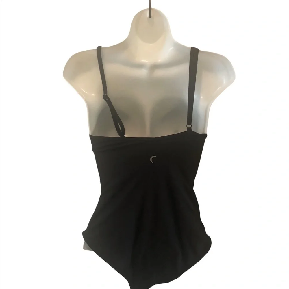 Zyia Active Classic Black One Piece Swimsuit XS Adjustable Straps Padded